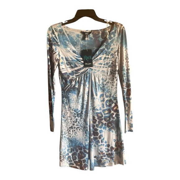 Wrangler‎ Blue and White Long Sleeve Dress - Picture 1 of 4